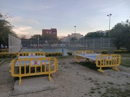 Parc Santa Maria tancat COVID Octubre 2020